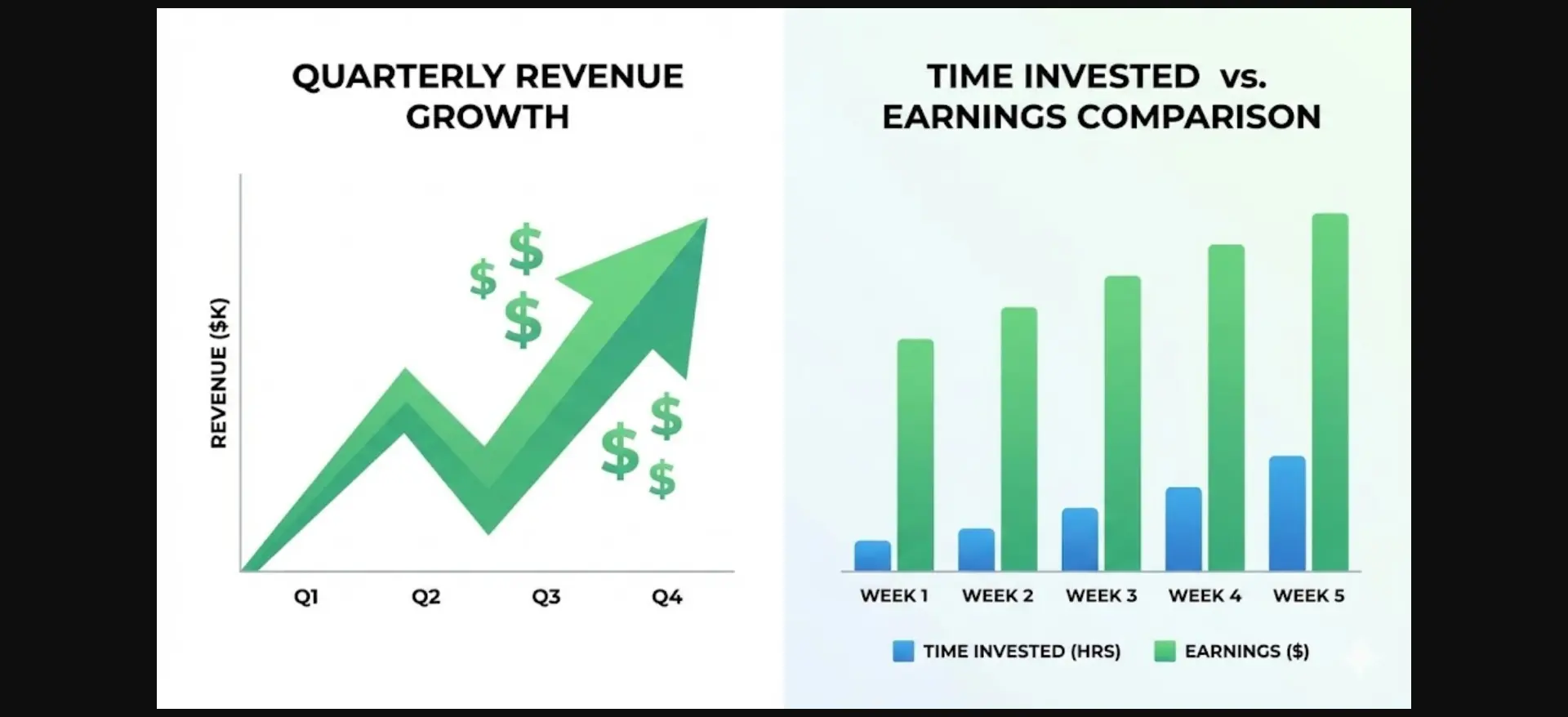 Revenue Growth and Time Investment Comparison
