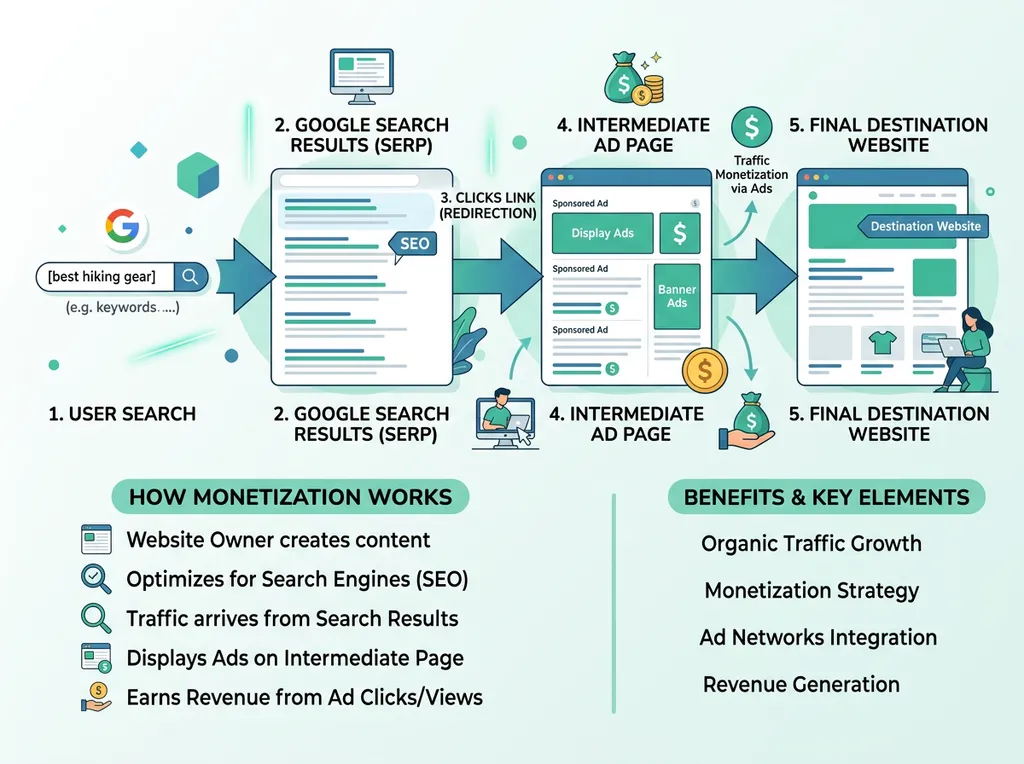 WP Safelink Google Redirect PRO - Monetize Organic Search Traffic with AdSense