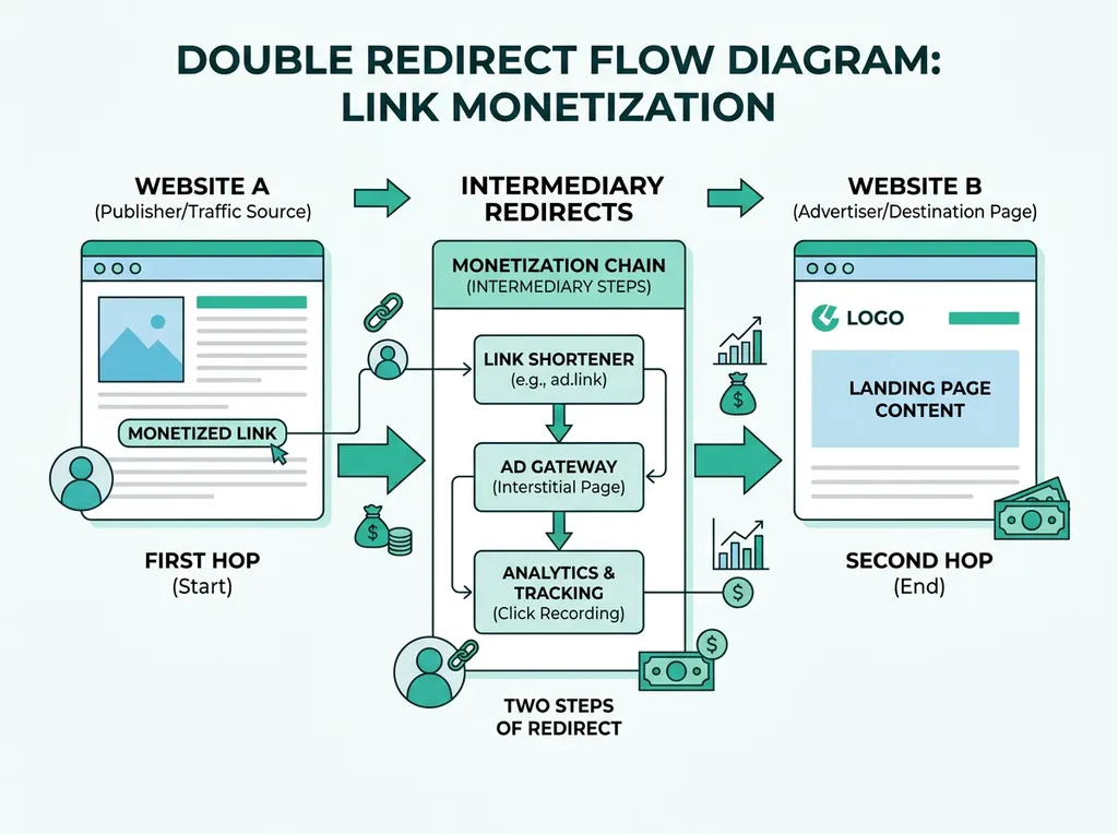 WP Safelink Second Safelink Multi-Hop - Double Link Monetization System
