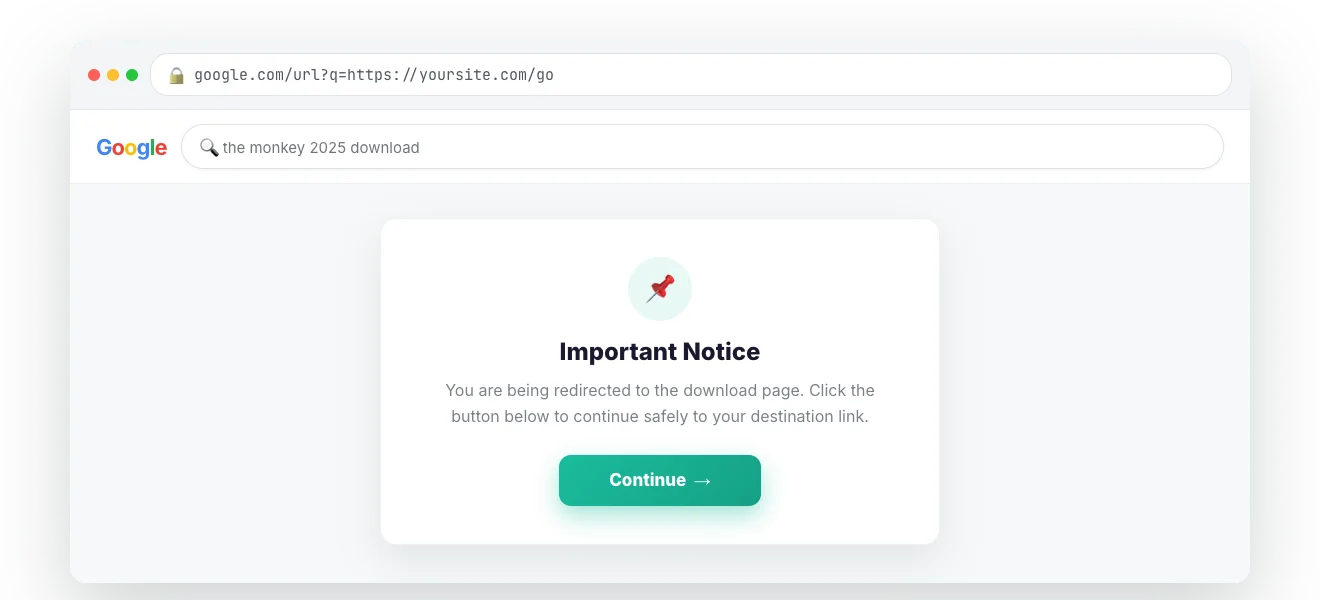 Monetise your organic search traffic too — WP Safelink screenshot