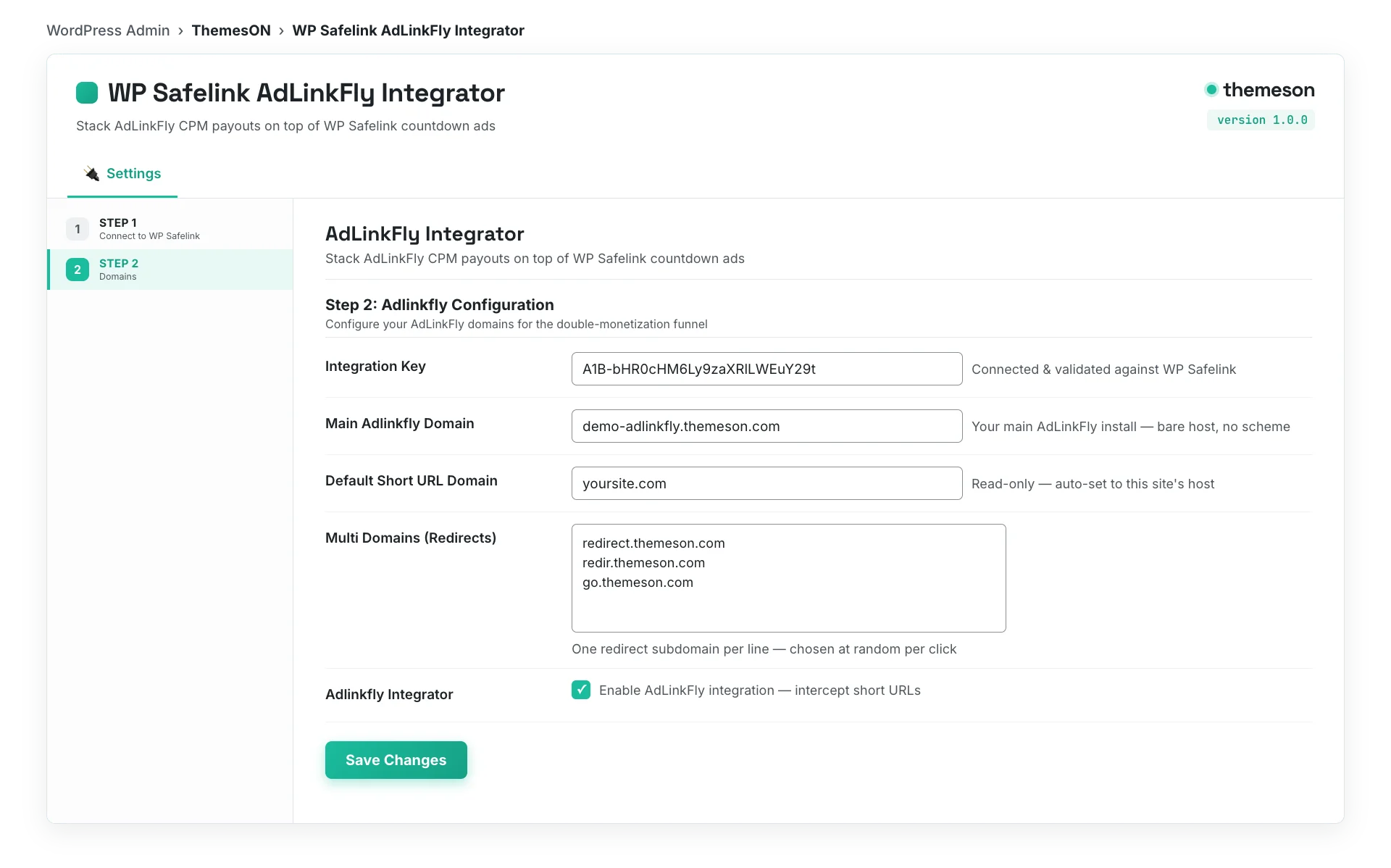 A glue plugin that catches short URLs on your own domain — WP Safelink AdLinkFly integration