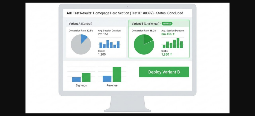 A/B Testing Dashboard Results